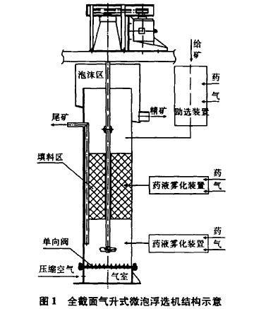 全截面氣升式微泡浮選機